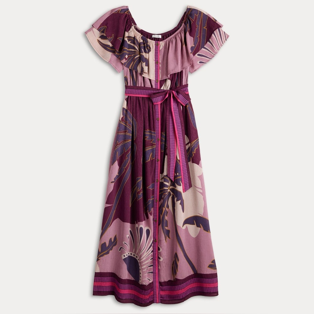 NWT Nine West Womens XS Purple Maxi Dress